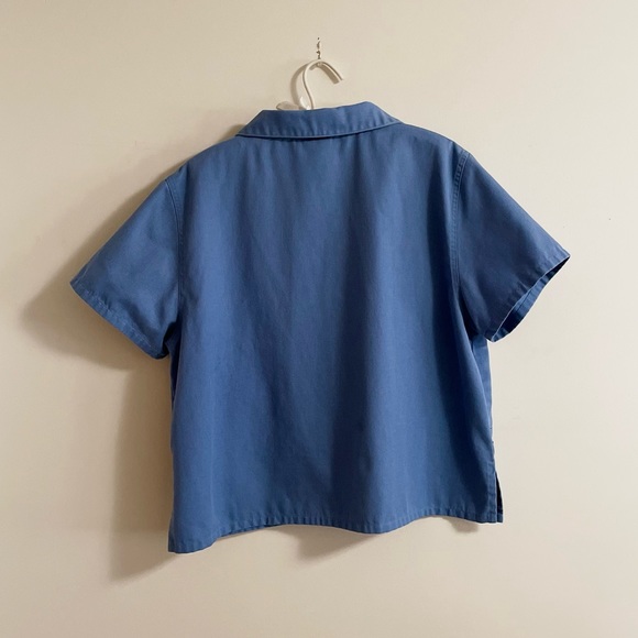 VINTAGE 80s Safari Chambray Shirt - Picture 2 of 5